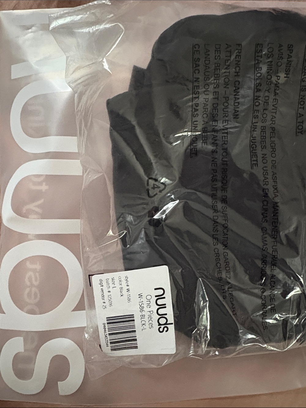 nuuds Black Ruched Strapless One-Piece Swimsuit - Picture 3 of 3